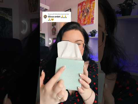 #gissaordet #gissa #guesstheword #relax #tingles #asmr #josefinasmr #asmrsvenska #asmrshorts #sleep