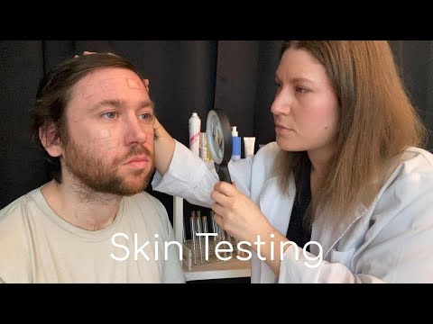 [ASMR] Skin Sensitivity Exam on Face, Scalp & Arms