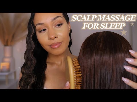 ASMR Relaxing Scalp Massage For Sleep RELAXING Scalp Scratching, Combing And Hair Brushing