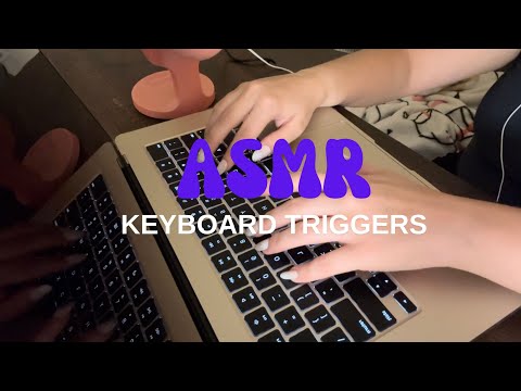 ASMR Keyboard Triggers *Typing*Tapping**Scratching*