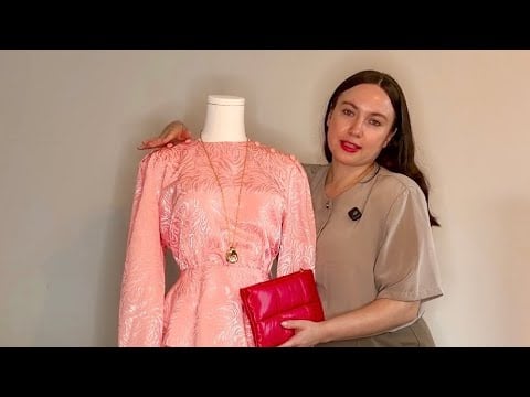 ASMR meticulously styling a 1980s POWER DRESSING look (soft spoken)
