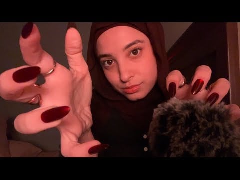 ASMR Scalp Scratching, Bug Searching, & Hair Parting| Fluffy mic cover| Fast and Aggressive