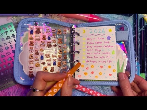 ASMR New Year Journal with Me (2026 Goals)