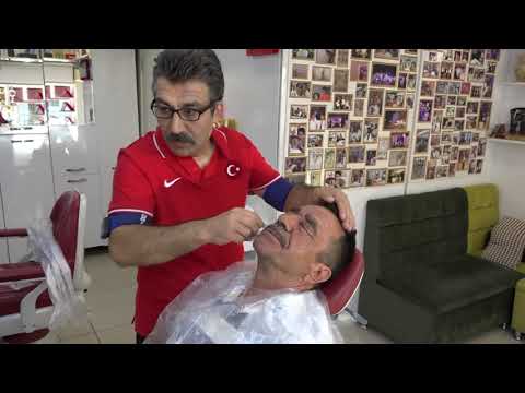 ASMR TURKISH BARBER PERFECT MASSAGE /BEST BODY MASSAGE/ SKIN ANALYSIS , TIGHTENING BLACKHEADS ,ACNE