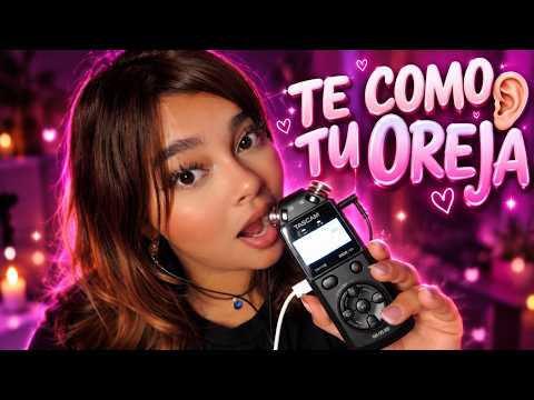 ASMR PARA DORMIR 😴 | Mouth Sounds MUY SENSIBLES + Ear Eating 👂
