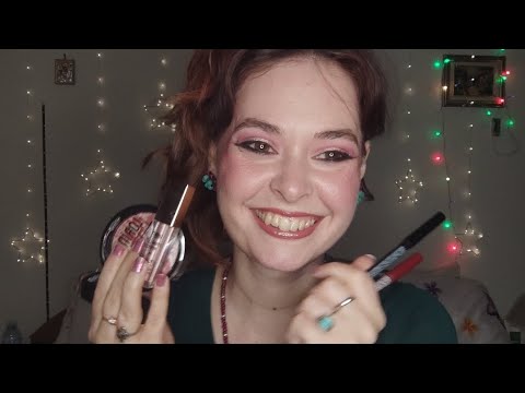 Asmr doing my makeup with @lorincosmetics products!!!(Tapping, scratching, whispering)
