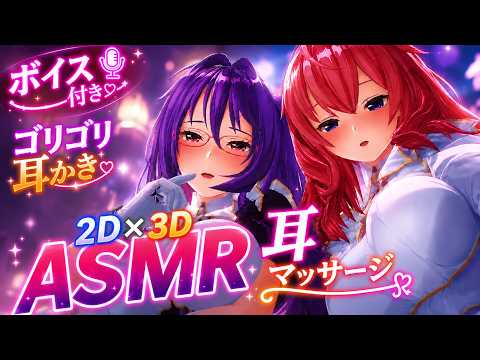 【Japanese ASMR】帰宅後の癒し・・２人のメイドと過ごすゴリゴリ耳かき・耳ふー・耳マッサージで癒される【耳掃除/ear cleaning/ear blowing】
