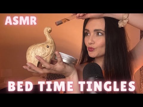 ASMR these triggers are design to make you drowsy and sleepy fast ￼