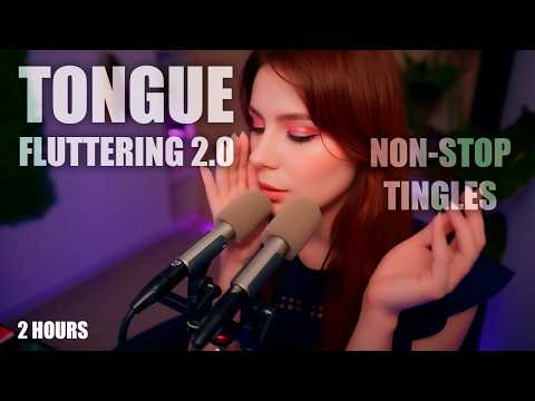 ASMR Tongue Fluttering 🧠 Your Brain Will Tingle Non-Stop 💎 Improved 2-Hour Compilation, No Talking