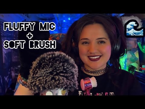 ASMR 🌊 | Soft Brushing, Ocean Wave Sounds, Fluffy Mic & Gentle Mouth Sounds for Deep Sleep 😴