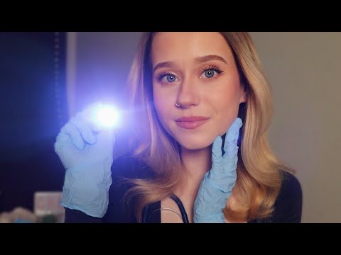 ASMR Nervous Nursing Student Examines You (Personal attention)