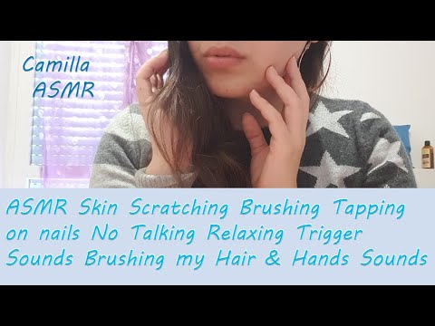 ASMR for Sleep Skin Scratching Tapping on nails Relax Hands Movements💤