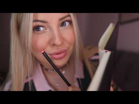 ASMR Obsessed Girlfriend Draws Your Face ✨
