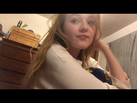 ASMR Doing my Hair || Straightening and Blowdrying || whispers