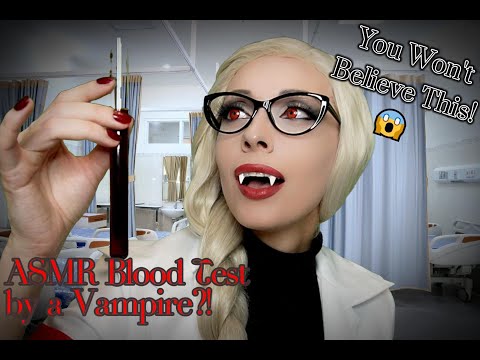 ASMR Blood Test by a Vampire?! Prepare to Be Amazed! Soft spoken ASMR roleplay