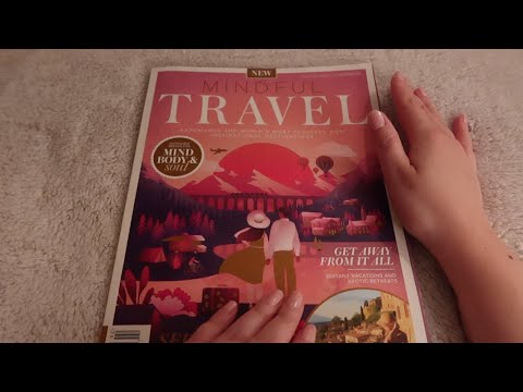 ASMR Mindful Travel Magazine🏜✈️ Page Flipping✨Soft-Spoken✨