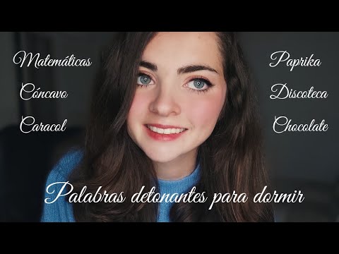 ASMR PALABRAS DETONANTES Y REPETITIVAS para DORMIR muy RAPIDO