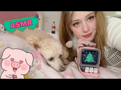 ASMR 👾 Lo adoro 💖🥺 Triggers & Unboxing #divoom #ditoo #kawaii  #aesthetic #christmas