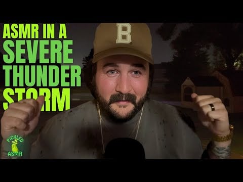 ASMR // ASMR Hand Sounds in a SEVERE Thunderstorm (again)