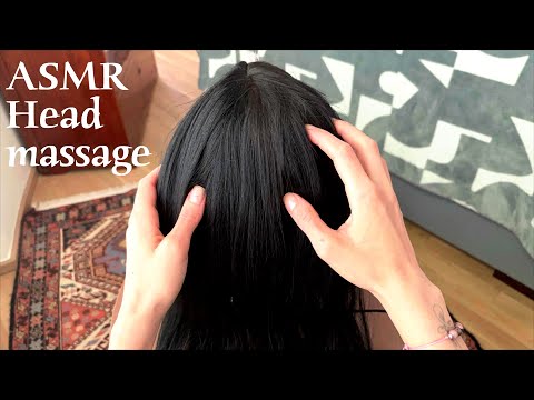ASMR 🌙 Gentle head massage - Hair play and massage (no talking)