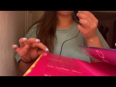 ASMR | Whispering (Reading book blurbs)