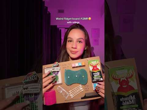 Weird fidget board from TikTok ASMR…😟 #asmr #asmrsounds #asmrvideo #sleep #tingles