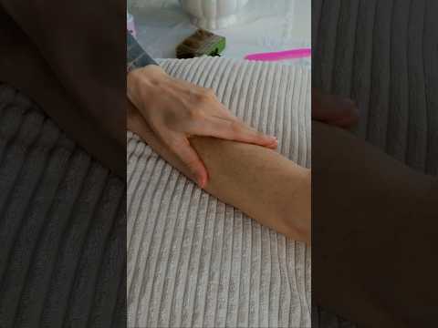 Moistening arm hair