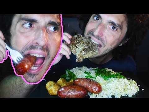 Taiwanese Fried Pork Chop! Cuttlefish! Sausages! Fried Rice! ASMR 자막 字幕  ਉਪਸਿਰਲੇਖ | Nomnomsammieboy