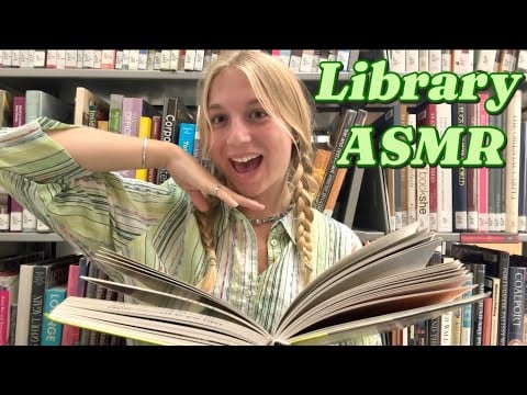 Library ASMR: Book Tracing, Tapping, etc.😍📚