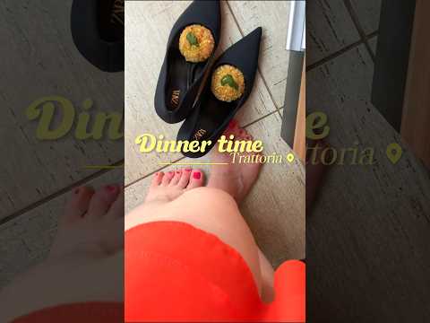 Pea vs. Arancini! High Heels Crushing Italian Food! Oddly Satisfying ASMR