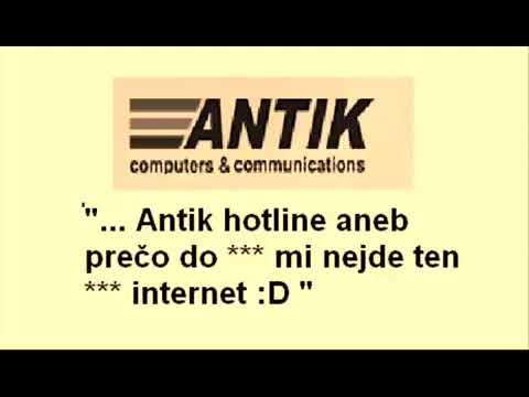 Nahnevany zakaznik vola do Antiku, nejde mi internet