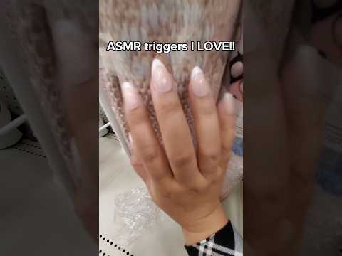 10 ASMR TRIGGERS I LOVE!! 🥳 #asmr #publicasmr #asmrsounds