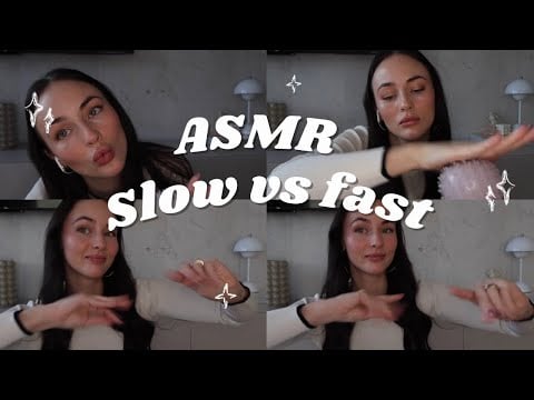 Fast vs Slow ASMR Trigger to relax you 🥰🥰 (deutsch/german)