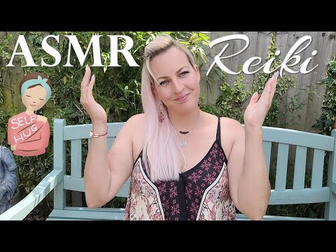 Relaxing ASMR REIKI self treatment healing session & energy center meditation