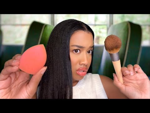 ASMR Doing Your $1 Make-up on The School Bus *I’m a scammer 💵💄ASMR Make-up Application Role-play