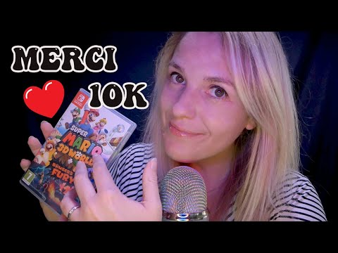 ASMR FR ❤️ Annonce pour les 10K (Merciiiii) + Tapping sur tout et n'importe quoi