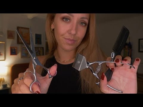 ASMR Barbershop RP w/ shaving