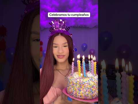 ASMR Celebramos tu cumpleaños 🥳🎂 vean la versión larga #asmr #birthday #asmrbirthday #cumpleaños