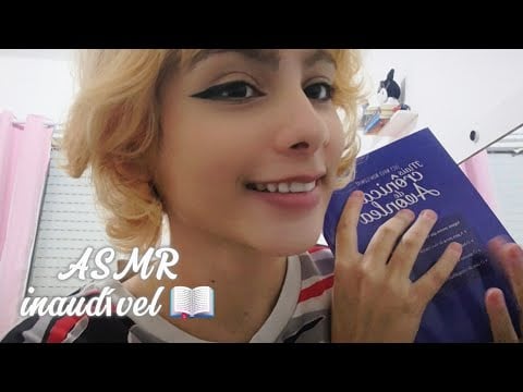 ASMR em Inaudível e gatos 🐱📖 (Mouth Sounds, Inaudível, Sussurros, Tapping, etc...)