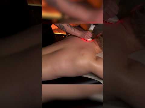 INTENSE DEEP TISSUE ASMR BACK RUB 🔥 #shorts #asmr