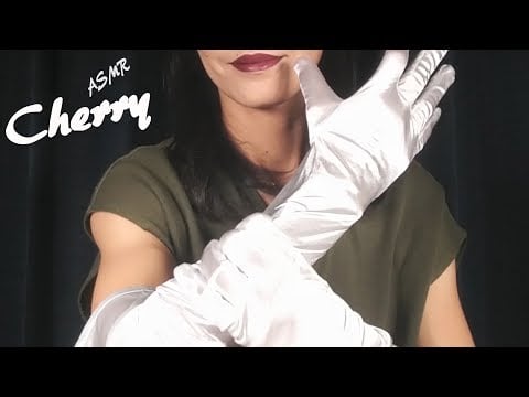 【ASMR】Satin Gloves Slowly Soft Hand Movements 새틴 장갑은 천천히 손을 부드럽게 움직입니다 / サテン手袋でゆっくりソフトな手の動き