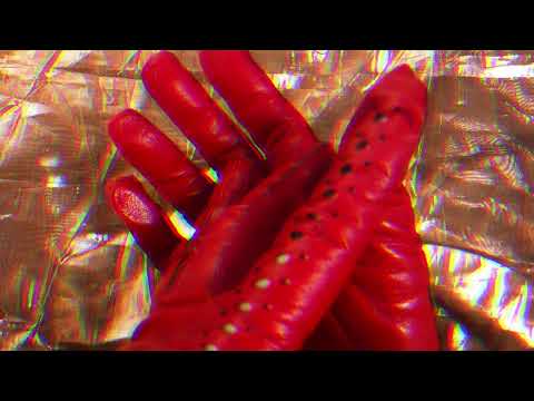 LEATHER GLOVES ❤️  AJOUR ▪ RED ▪ VINTAGE 👄 [[ASMR]]