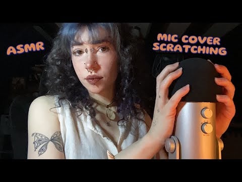 Foam Mic Cover Scratching ASMR | Mic Rubbing, Rambling, Whispering