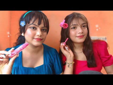 ASMR | Doing My Sister Relaxing Korean Makeup |💄🫰