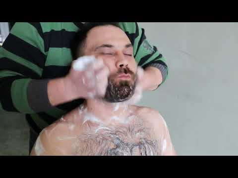 ASMR BARBER MASSAGE HEAD NECK BACK AMR EAR FACE MASSAGE