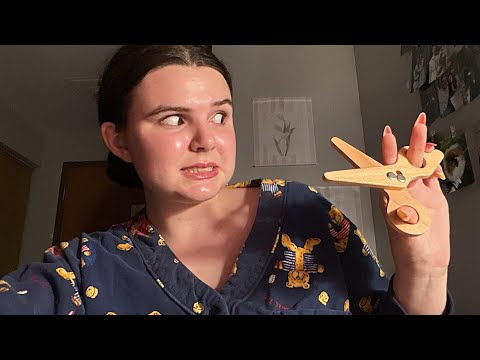 ASMR unprofessional haircut & makeover 👀👀