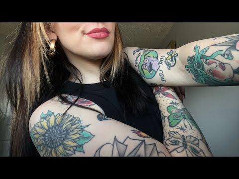 ASMR Tattoo Tour (Lofi, Soft Spoken & Whisper)