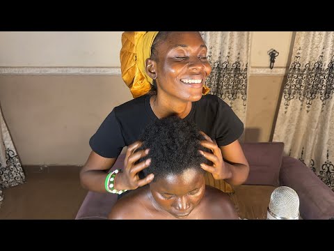 ASMR EXTREME AGGRESSIVE HEADMASSAGE, PROFESSIONAL BACK MASSAGE SCRATCHING, RELAXING EAR CLEANING