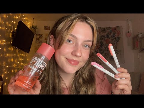 ASMR Pink Triggers 🌸 fast tapping & scratching