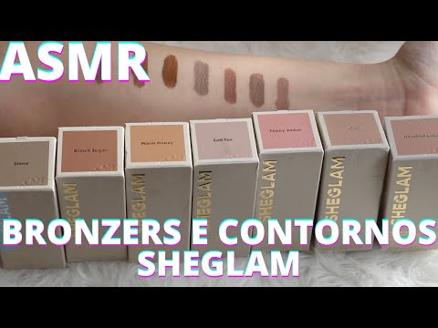 ASMR BRONZER E CONTORNOS SHEGLAM -  Bruna Harmel ASMR